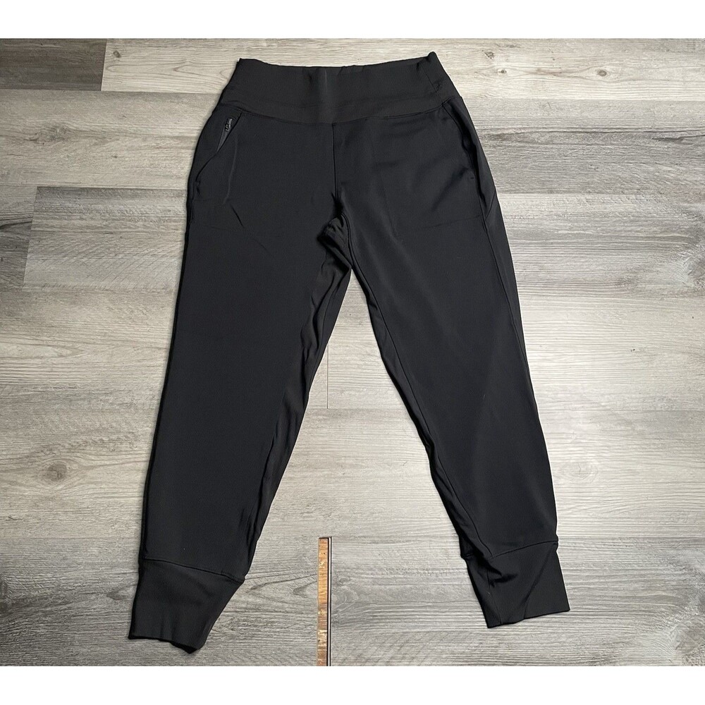 Athleta Pants Womens Medium Black Venice Jogger Casual Pull On Athleisure Travel